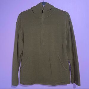 Ermenegildo Zegna Pullover Hoodie Sweater Men Size S Thick Knit Half Zip Casual